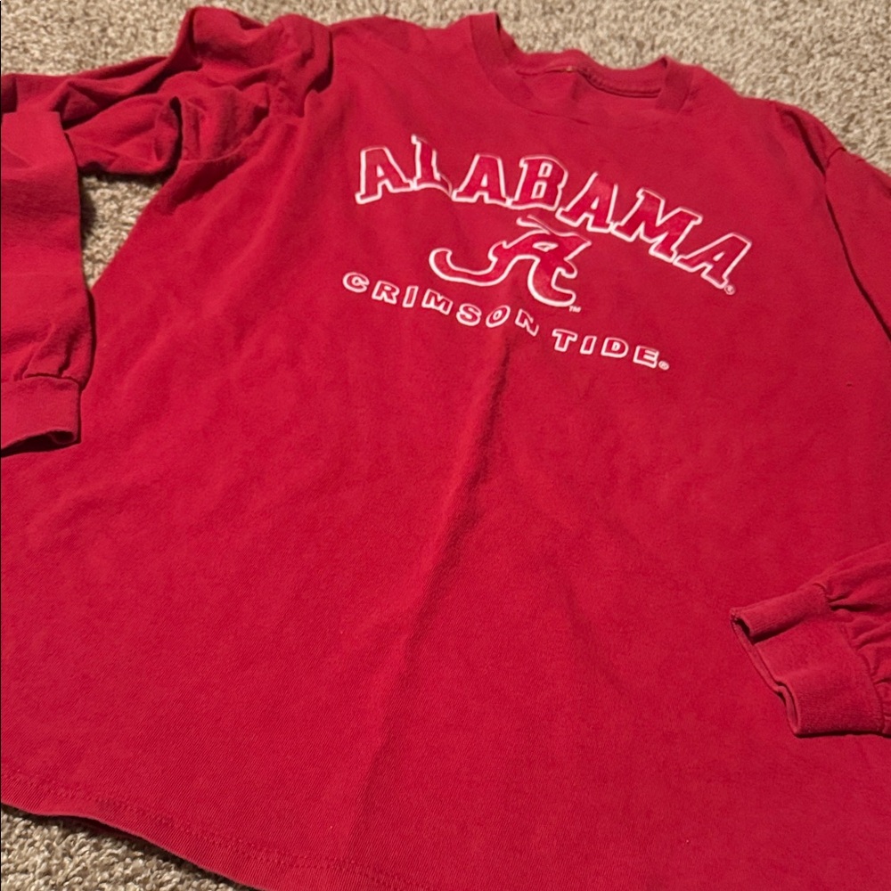 Alabama Crimson Tide Red Long Sleeve Shirt (L)